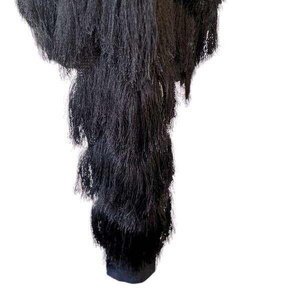 Black Fringe Women's Jacket - Picture 4 of 9